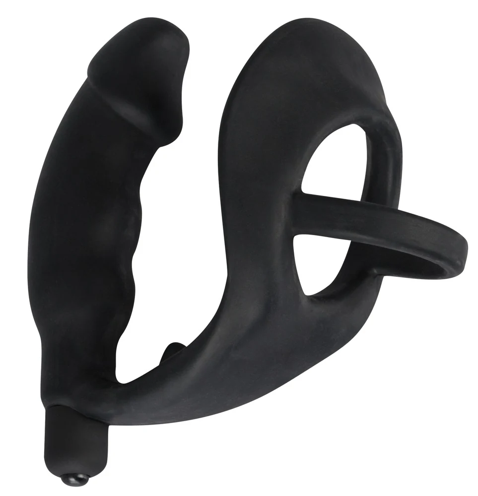 Penisring met anaalplug en vibratie