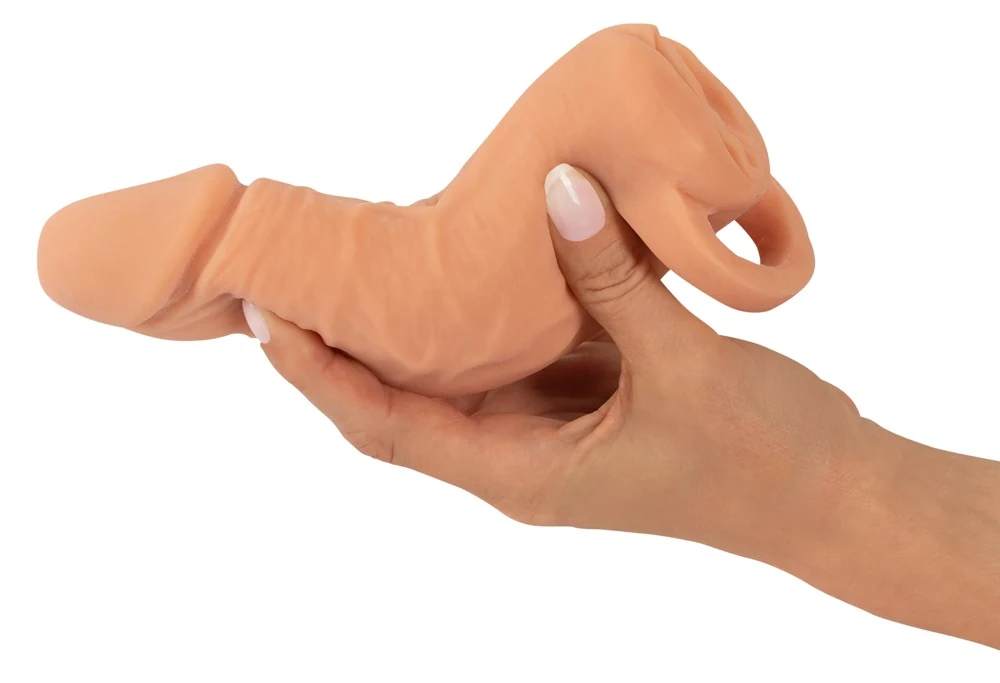 Nature Skin 2-in-1 penis sleeve en masturbator medium