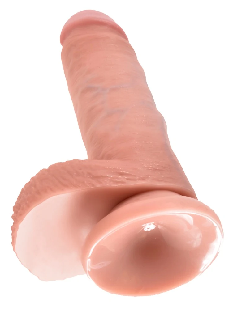 Realistische dildo met zuigvoet 17,8 cm