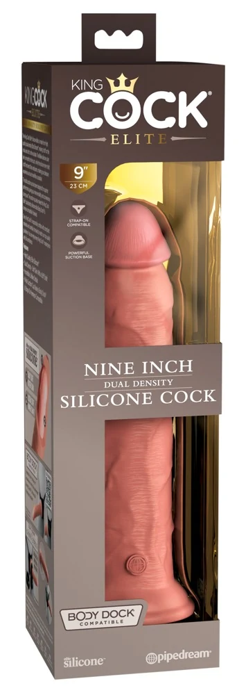 King Cock Elite 9" Dual Density Siliconen Dildo