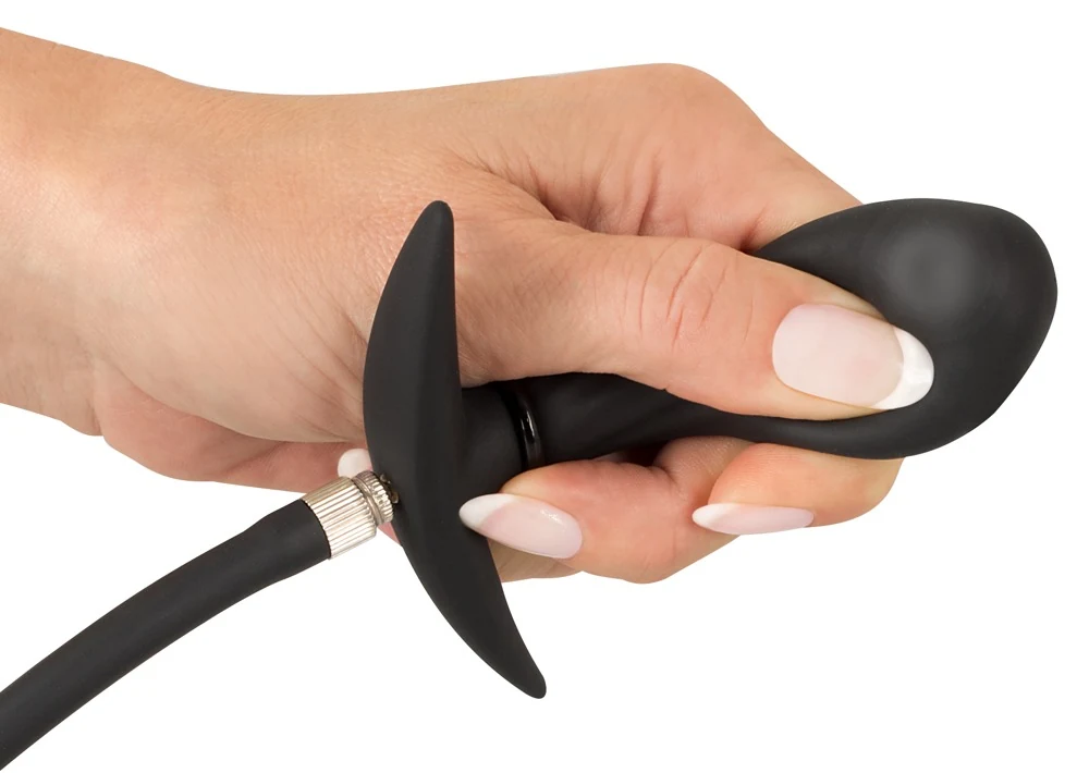 Opblaasbare anale plug met pompbal