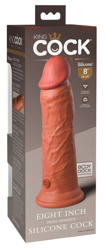 King Cock Elite 8" Dual Density Siliconen Dildo