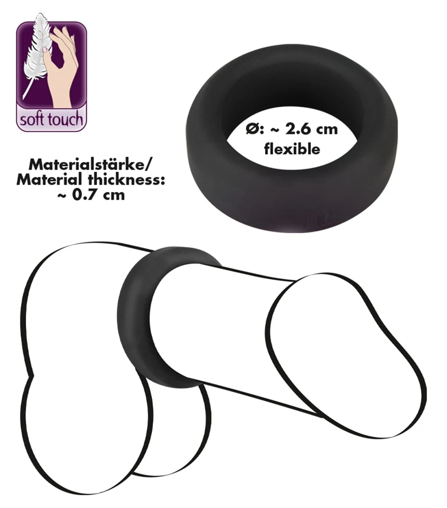 Black Velvets penisring silicone