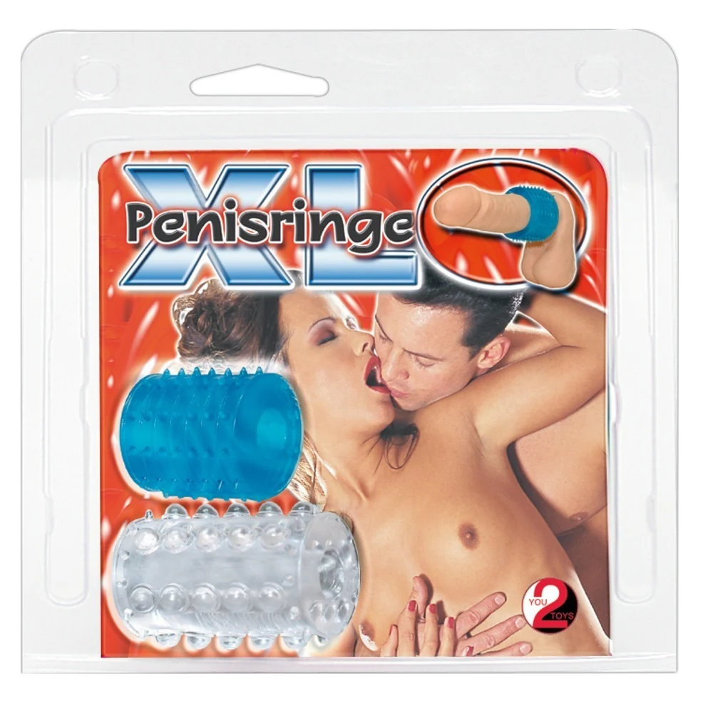 XL cockringen set met textuur