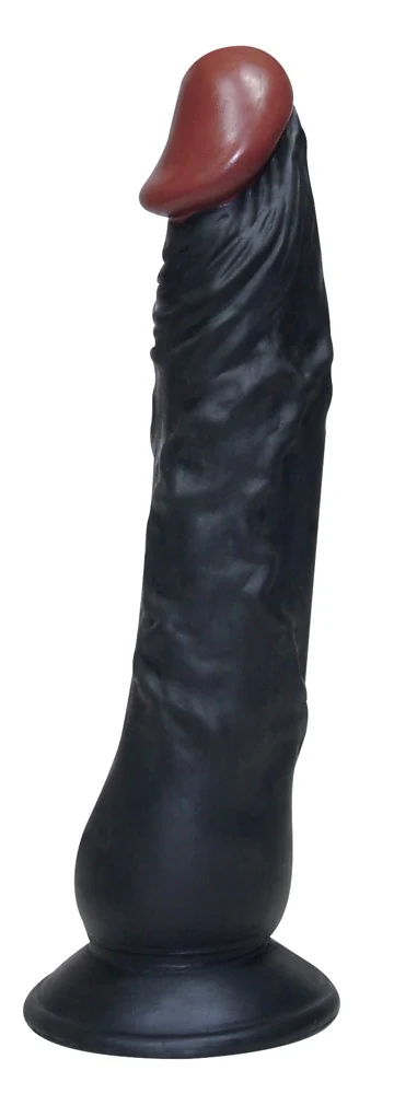 Buigzame natuurdildo met zuigvoet 23 cm