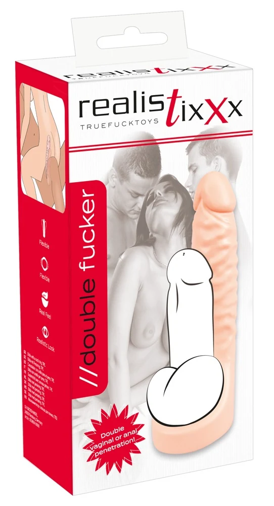 Double Fucker penisring met dildo