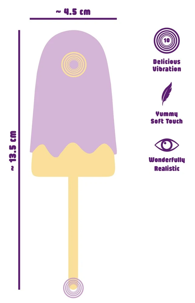 You2Toys Vibrating Popsicle lay-on vibrator