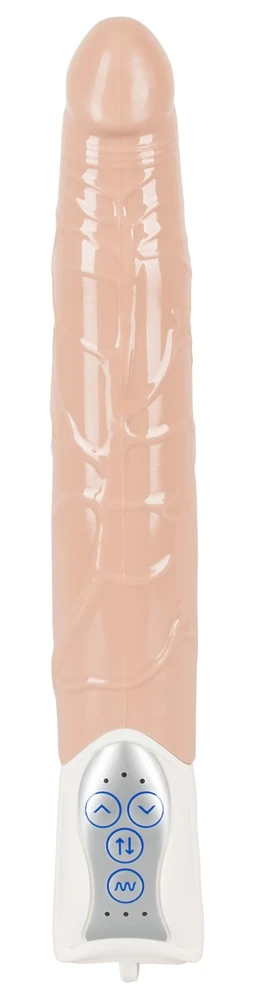 Realistische vibrator met duwfunctie