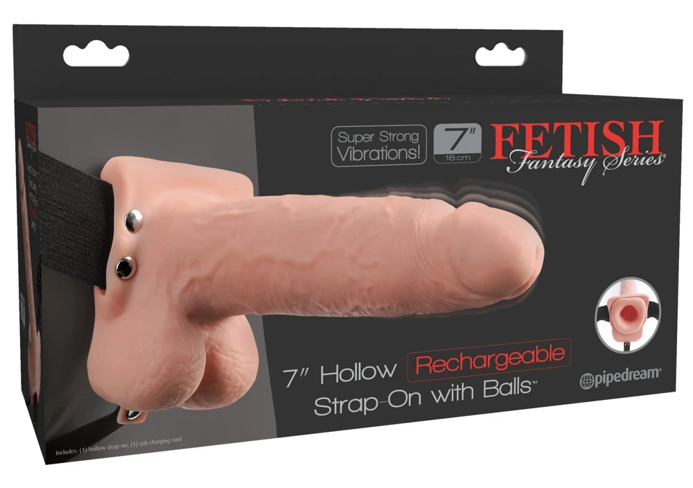 Holle vibrator sleeve met testikels en 10 vibratiestanden