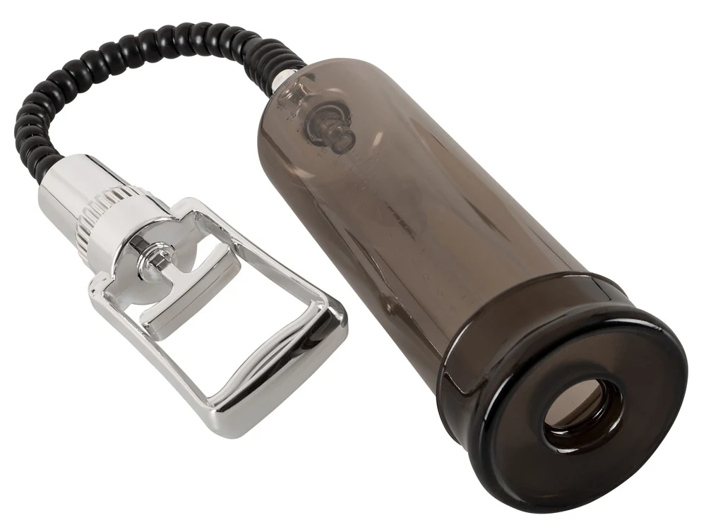 Penispomp met transparante cilinder en trekpomp