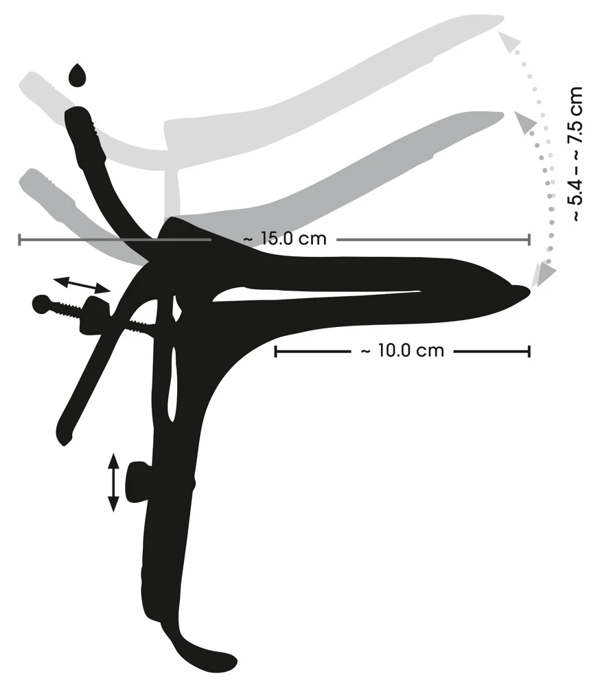 Speculum met Air & Liquid Tube