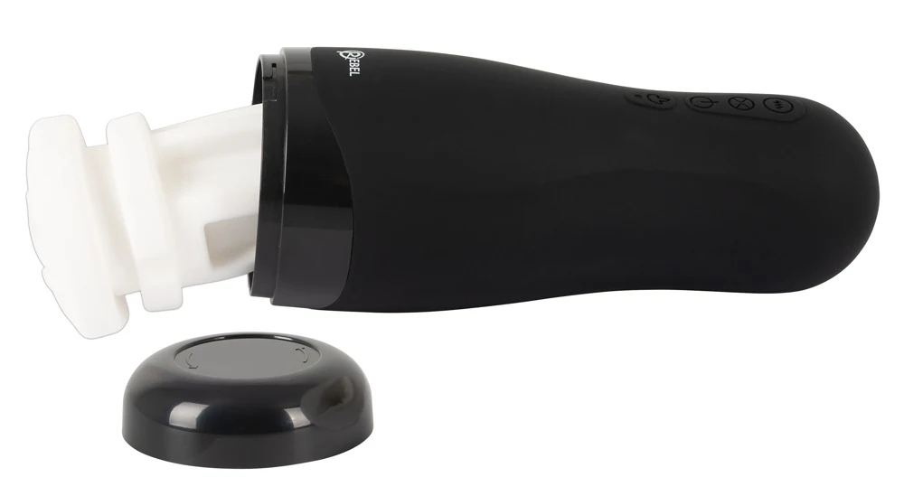 Rebel verwarmende masturbator met vibratie en zuigfunctie