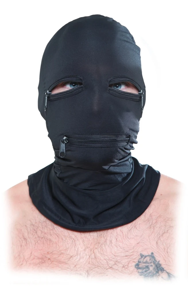 Elastisch hoofdmasker met ritsen