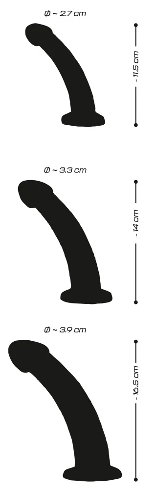 Anaal dildo trio met zuigvoet