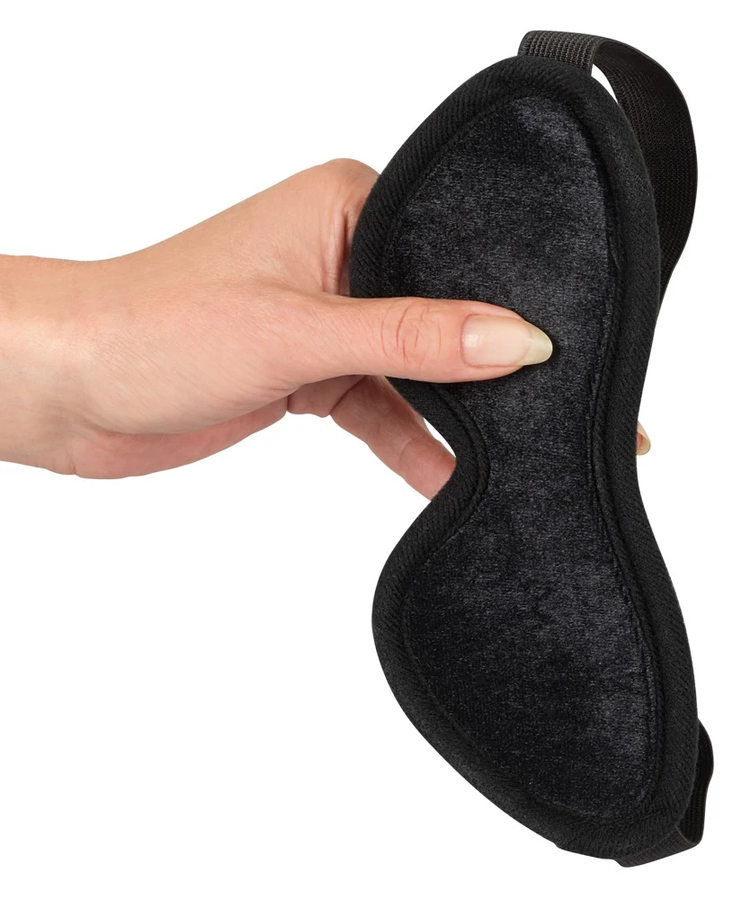 4-delige BDSM set met oogmasker, boeien, zweep en springstok