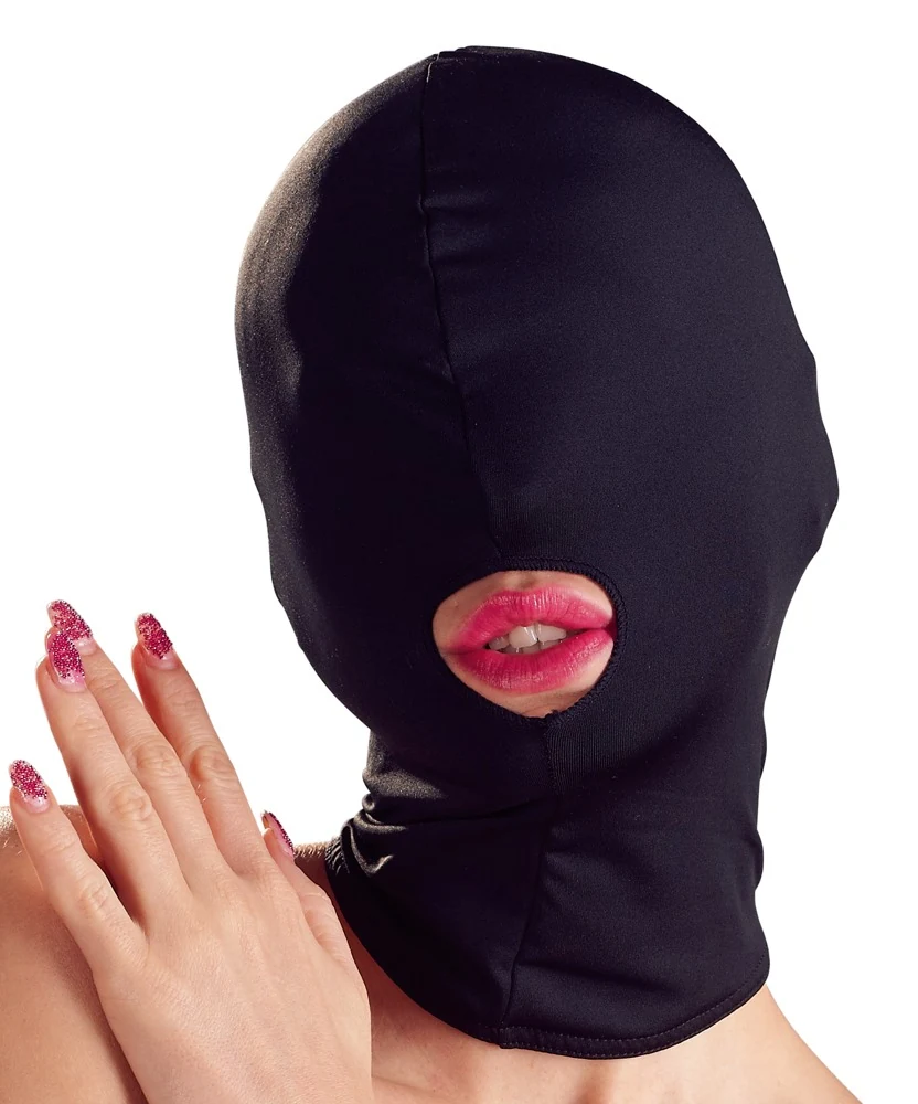 Bad Kitty zwart hoofdmasker met mondopening