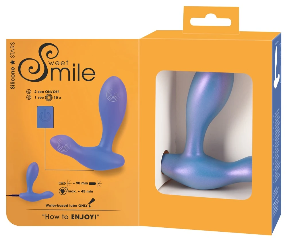 Sweet Smile flexibele anaal vibrator metallic silicone