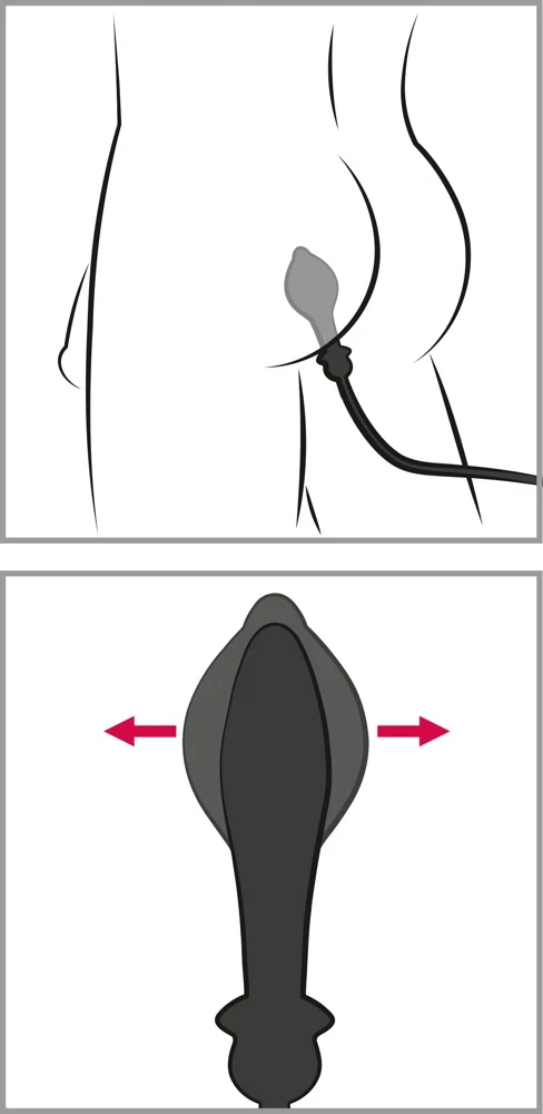 Anal Fantasy Elite Auto-Throb opblaasbare vibrerende plug