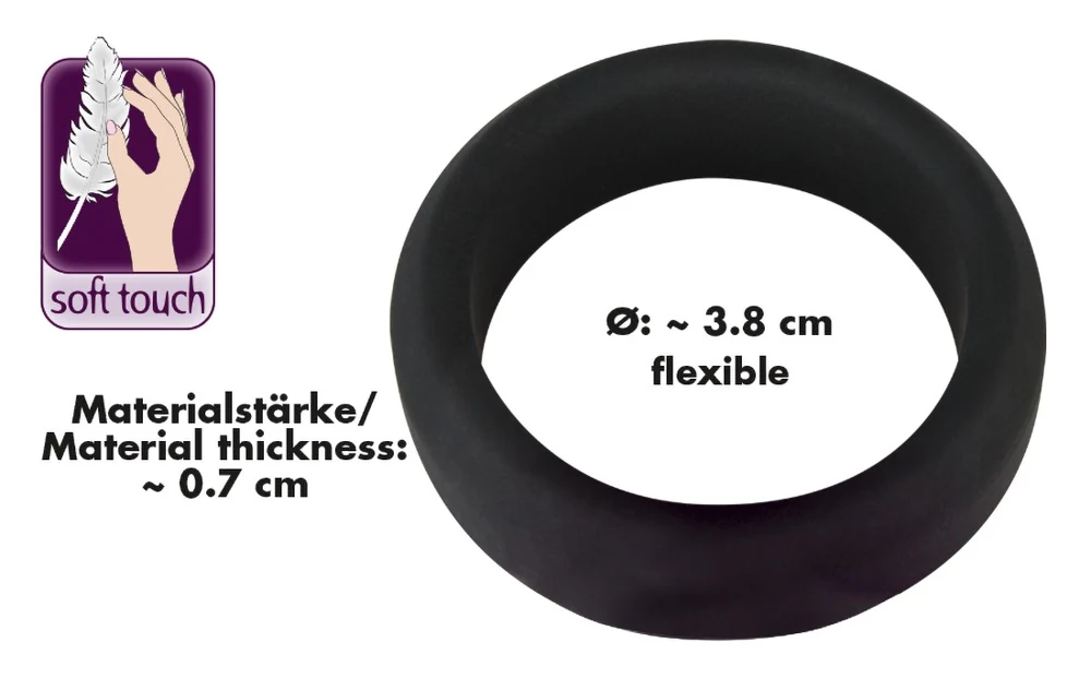 Black Velvets penisring siliconen