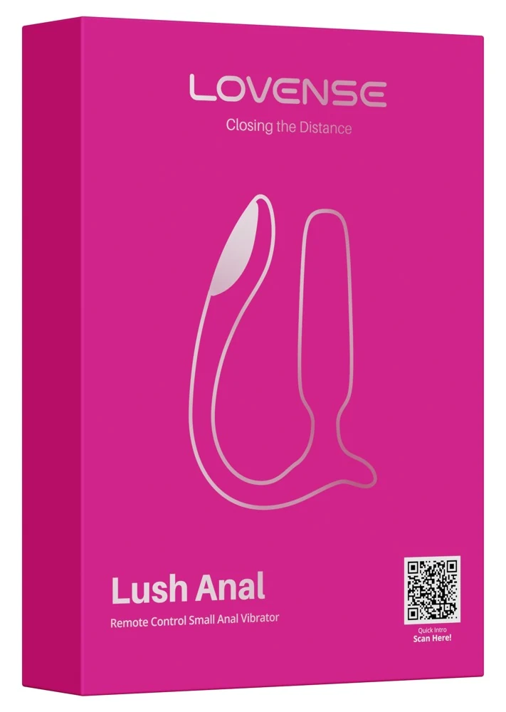 Lovense Lush Anal Bluetooth plug vibrator met LED
