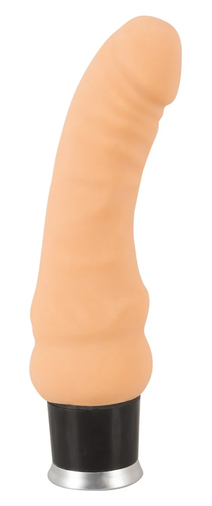 Realistische vibrator met buiging en 8 standen