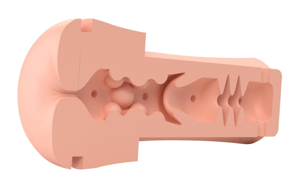 Masturbator met e-stim aansluiting en anusopening