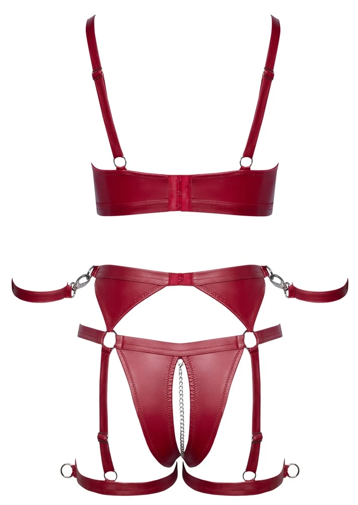 Cottelli Bondage set rood met boeien