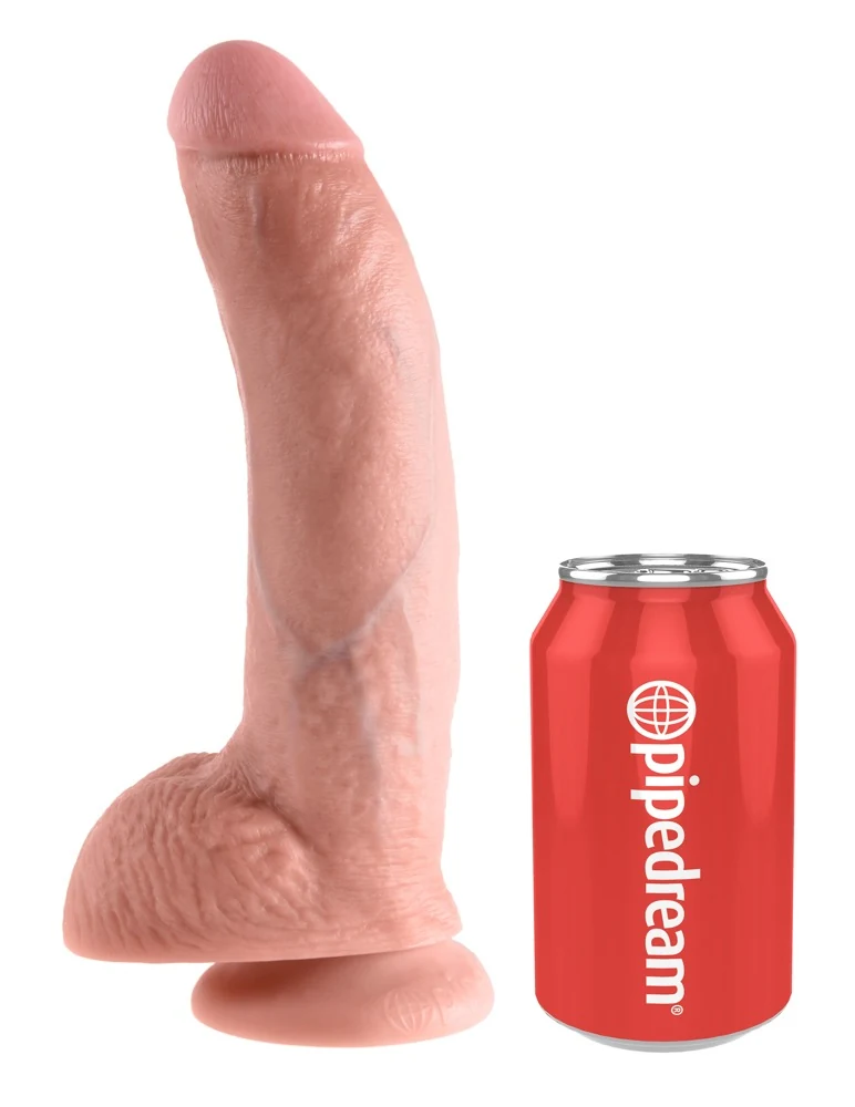 Realistische dildo met zuigvoet 22,9 cm