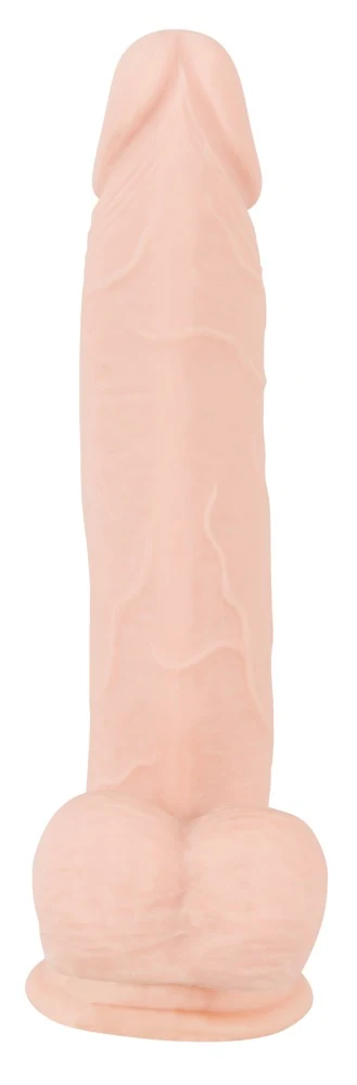 Flexibele dildo met zuigvoet 24 cm