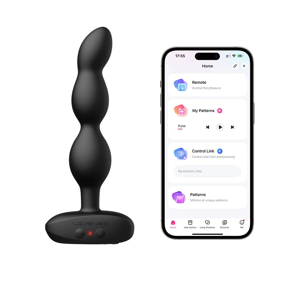 Lovense Ridge anaalvibrator met app en rotatie