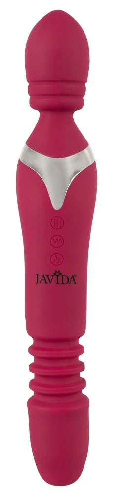 Verwarmende massagestaaf met vibratie en rotatie
