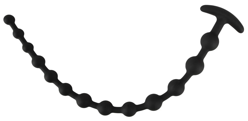 Flexibele anaalkralenketting van siliconen 50 cm