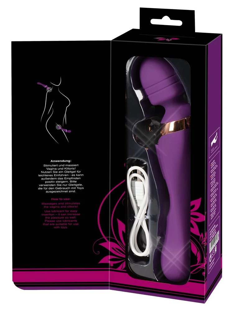 Dubbelzijdige vibrator met kogelkop