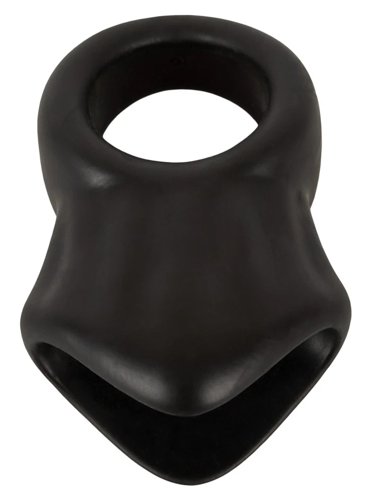 Erecto cock ring met ball stretcher