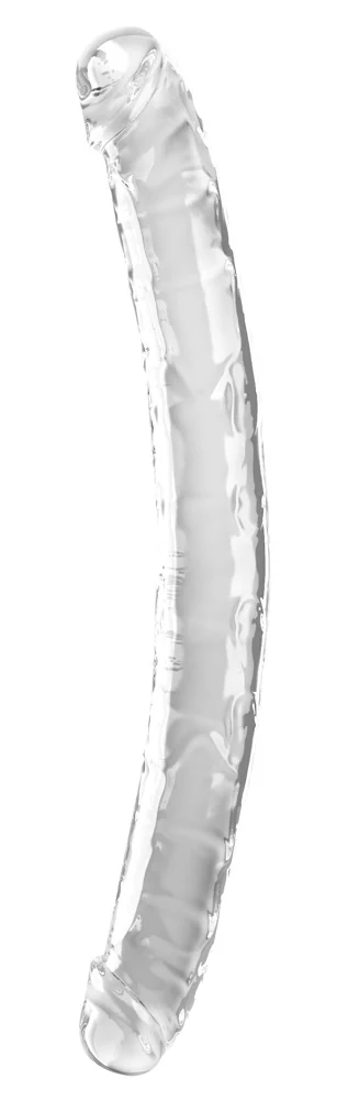 King Cock Clear dubbele dildo 46 cm transparant