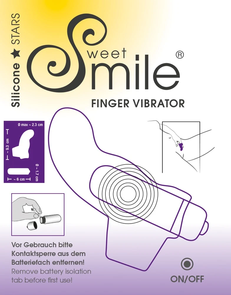 Sweet Smile vingervibrator paars