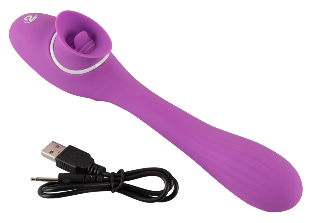 Buigbare vibrator met likfunctie