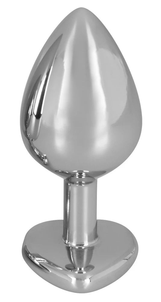 Diamond Anal Plug Medium met rood hart