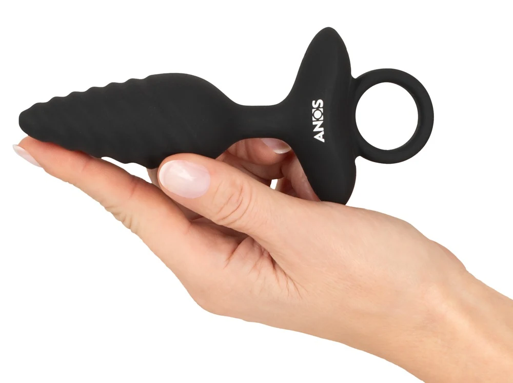 ANOS Flexible Butt Plug Twisted Design met Vibraties