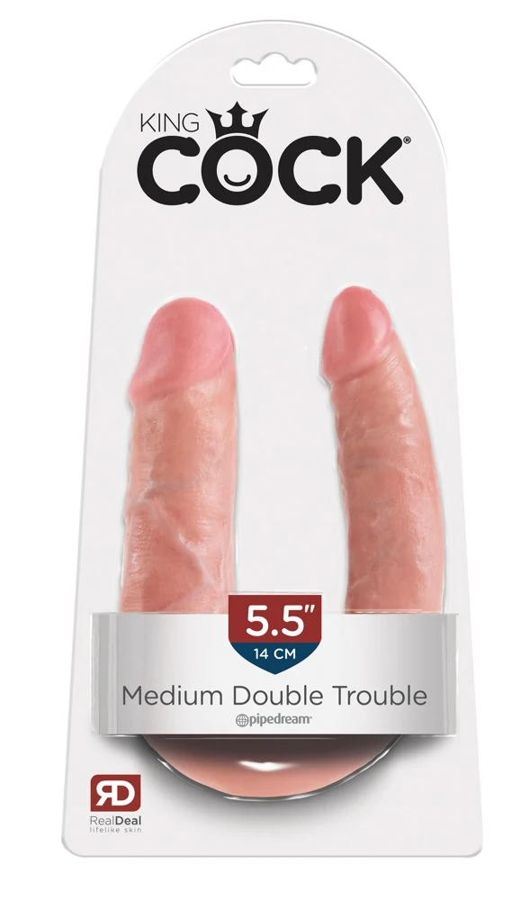Dubbele dildo met flexibele schacht