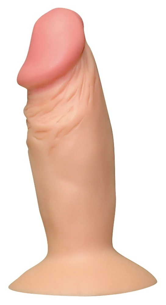 Compacte dildo met zuigvoet 11,5 cm