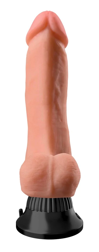 Realistische vibrator met zuigvoet en multispeed trilling