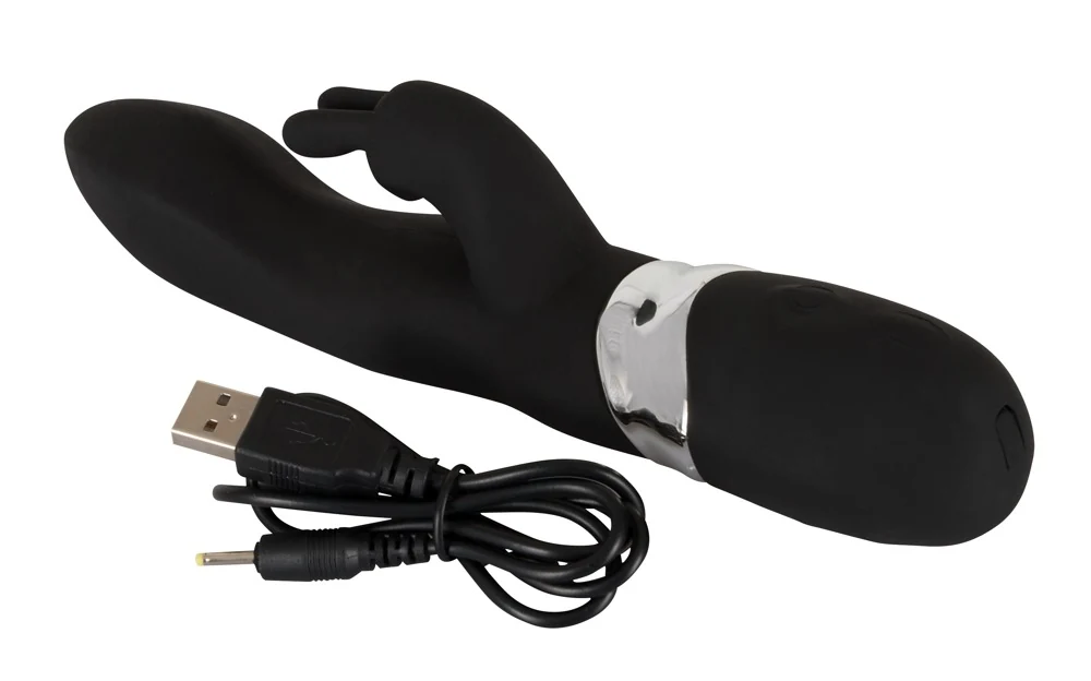 Fluweelzachte rabbit vibrator oplaadbaar