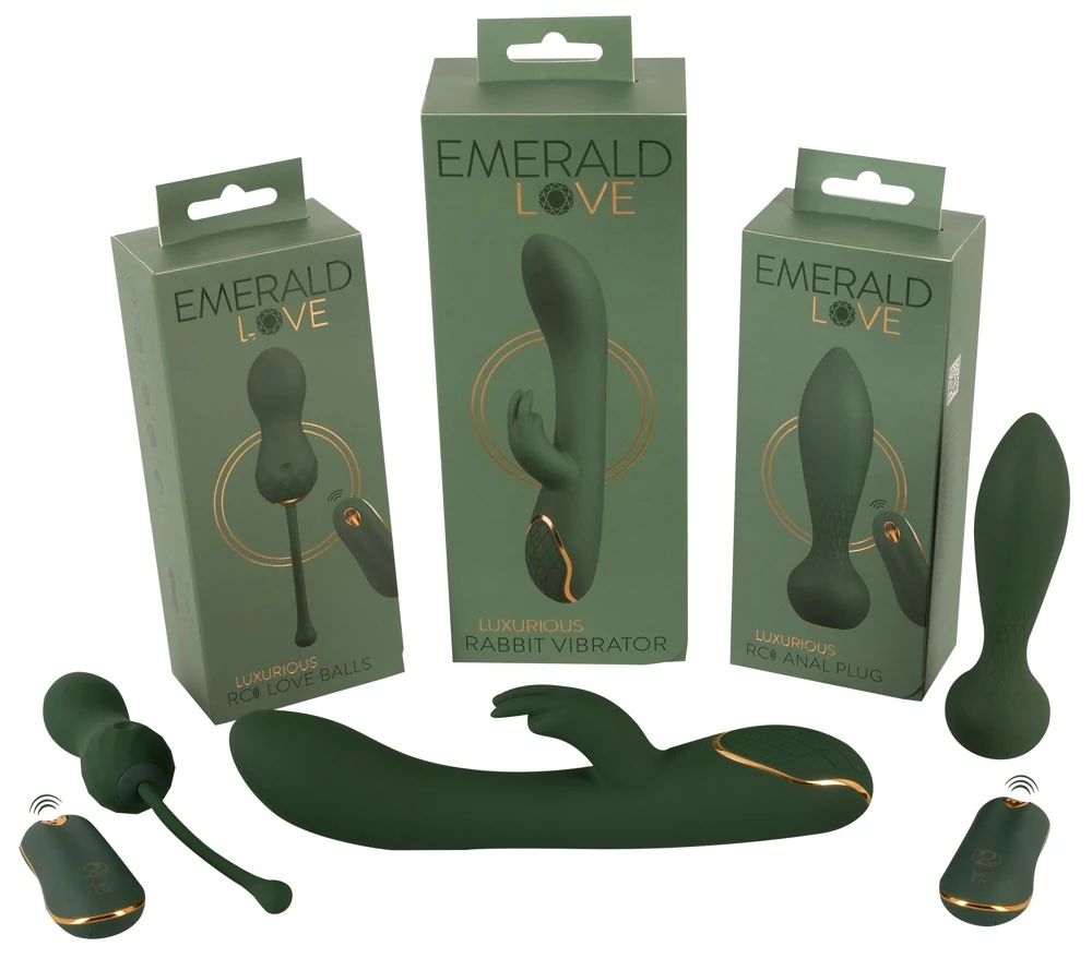 Emerald Love RC anaalplug met vibratie