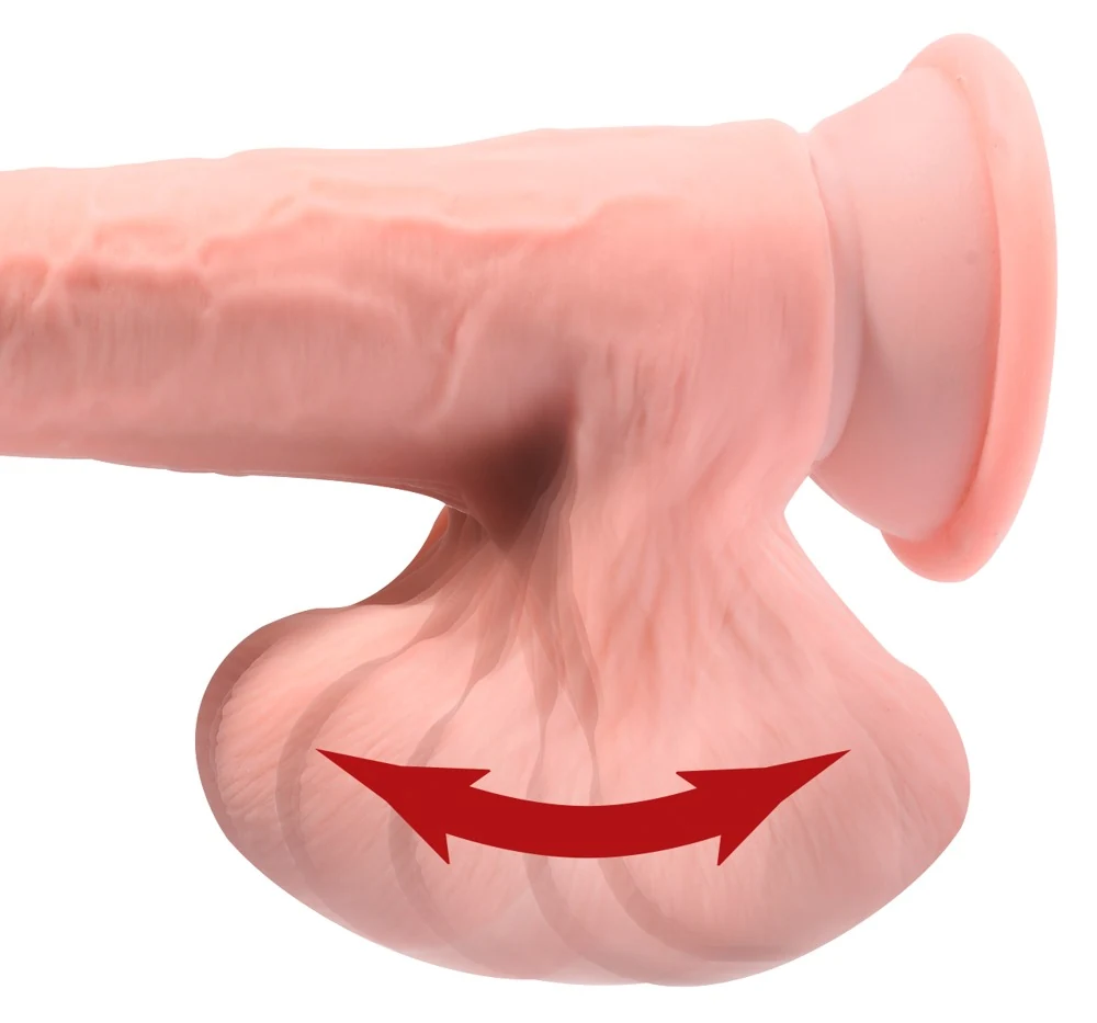 Hyperrealistische dildo met zuigvoet 26 cm