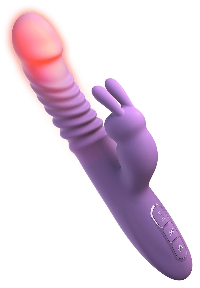 Rabbit vibrator met verwarming en stuwfunctie