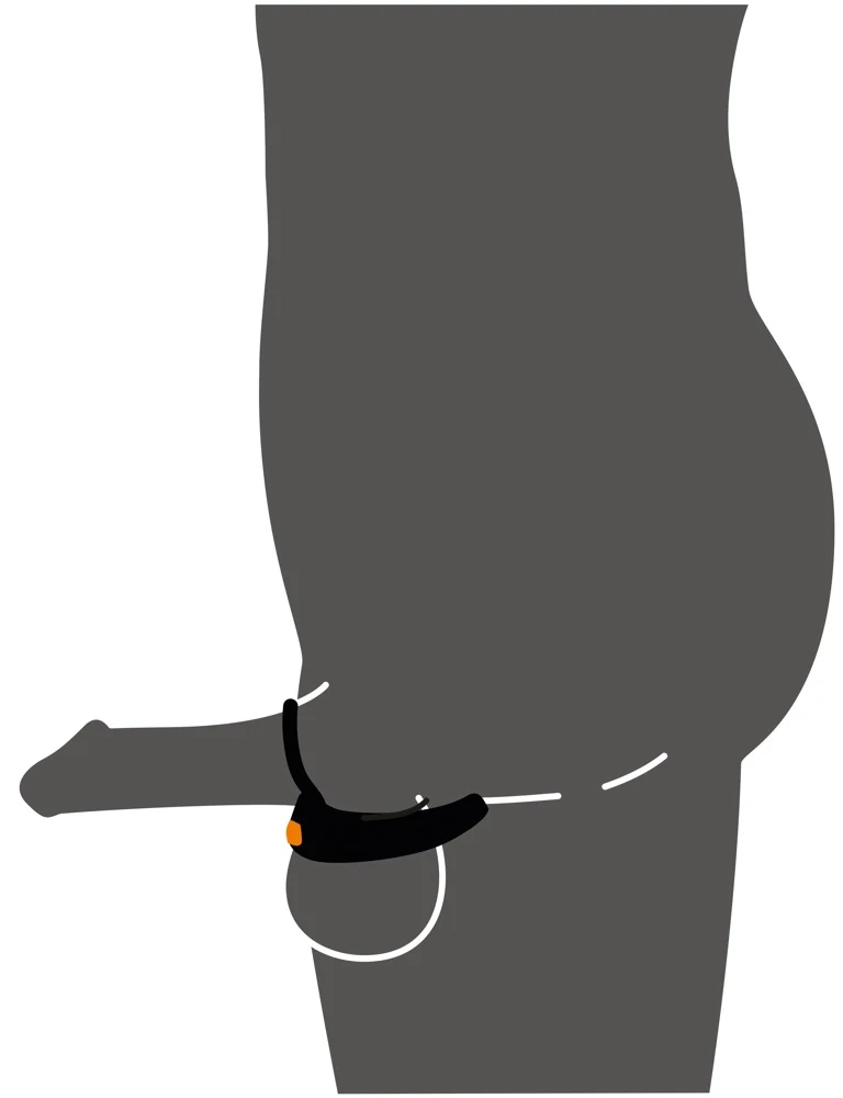 Rebel RC scrotum stimulator met vibraties