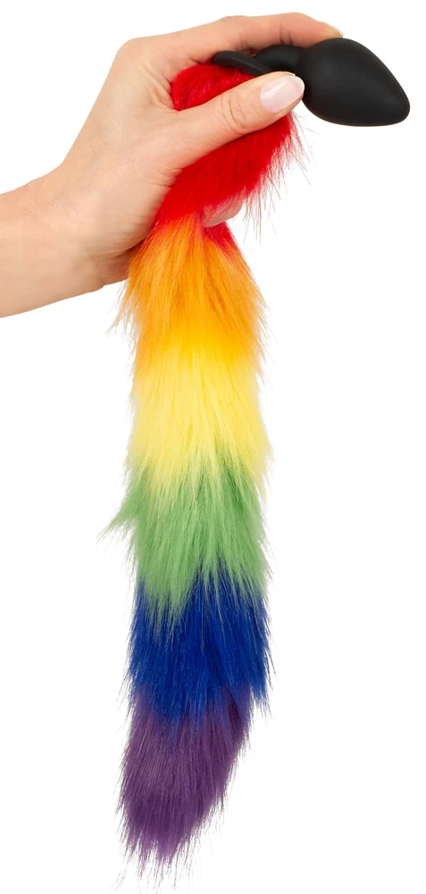 Regenboog staartplug van siliconen