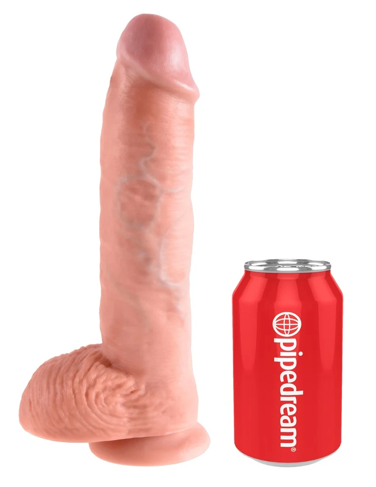 Realistische dildo met zuigvoet 25,4 cm