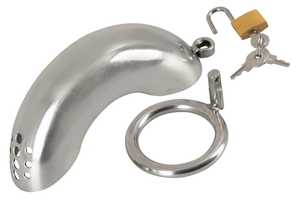 Chastity Cage Short peniskooi van roestvrij staal
